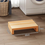 Appliance Riser Platform Solid Wood Low-Profile With Protective Coating