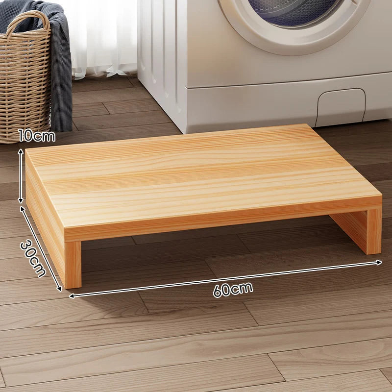 Appliance Riser Platform Solid Wood Low-Profile With Protective Coating