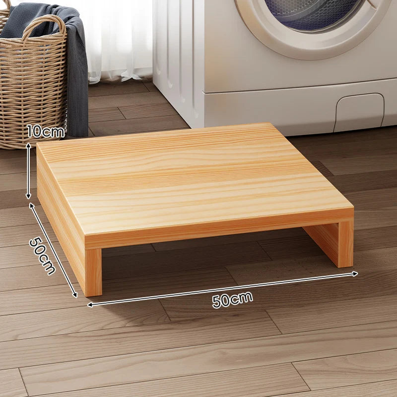 Appliance Riser Platform Solid Wood Low-Profile With Protective Coating