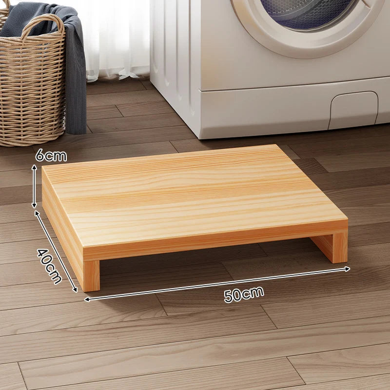 Appliance Riser Platform Solid Wood Low-Profile With Protective Coating