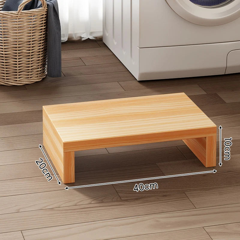 Appliance Riser Platform Solid Wood Low-Profile With Protective Coating