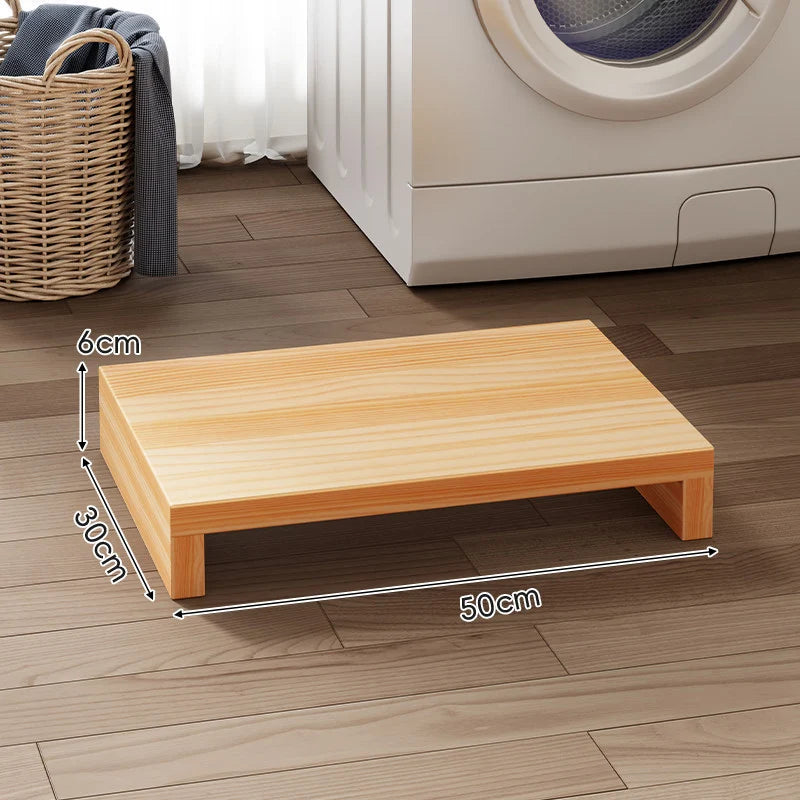 Appliance Riser Platform Solid Wood Low-Profile With Protective Coating