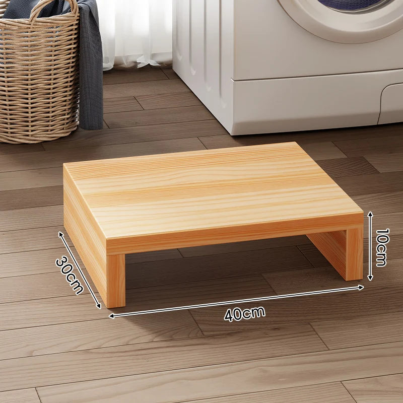 Appliance Riser Platform Solid Wood Low-Profile With Protective Coating
