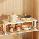 Appliance Storage Rack Expandable Width Adjustable Height Metal Frame