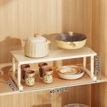 Appliance Storage Rack Expandable Width Adjustable Height Metal Frame