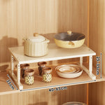 Appliance Storage Rack Expandable Width Adjustable Height Metal Frame