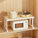 Appliance Storage Rack Expandable Width Adjustable Height Metal Frame