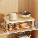 Appliance Storage Rack Expandable Width Adjustable Height Metal Frame