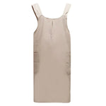 Apron Dress Cross-Back Fit Two Spacious Front Pockets Machine Washable