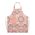 Apron Waterproof Floral Print Adjustable Strap Front Pocket