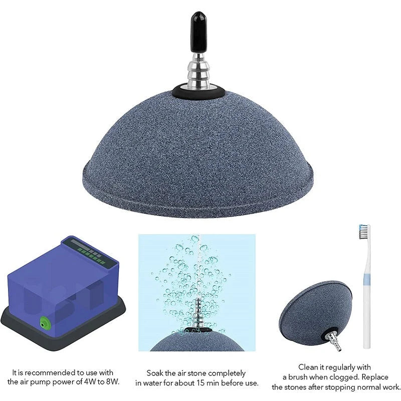 Aquarium Air Stone Silicon Carbide High-Flow Oxygen Diffuser