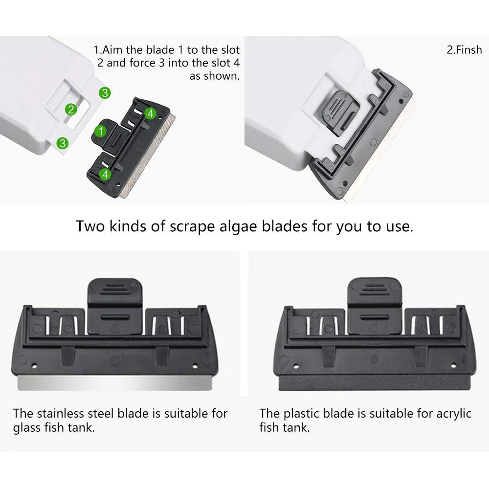 Aquarium Glass Cleaner Magnetic Floating Design