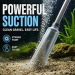 Aquarium Gravel Cleaner Battery-Powered Adjustable Suction Pump