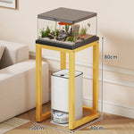 Aquarium Stand Compact With Integrated Storage & Non-Slip Top