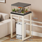 Aquarium Stand Compact With Integrated Storage & Non-Slip Top