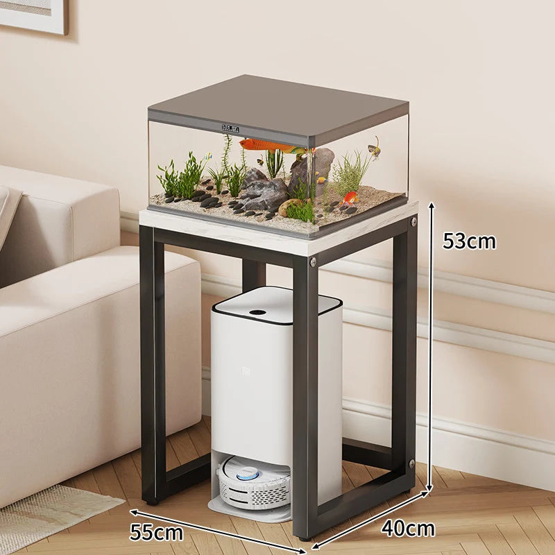 Aquarium Stand Compact With Integrated Storage & Non-Slip Top