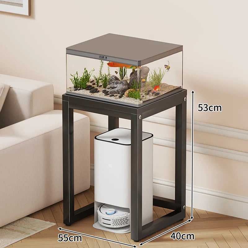 Aquarium Stand Compact With Integrated Storage & Non-Slip Top