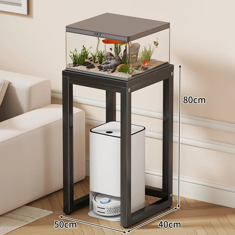 Aquarium Stand Compact With Integrated Storage & Non-Slip Top