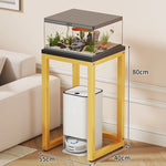 Aquarium Stand Compact With Integrated Storage & Non-Slip Top