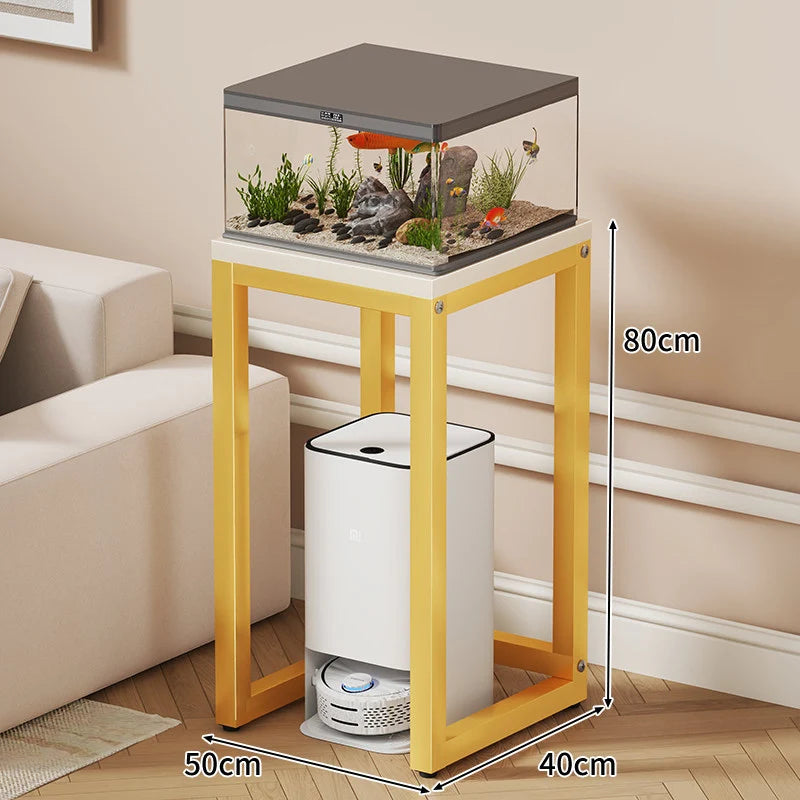 Aquarium Stand Compact With Integrated Storage & Non-Slip Top