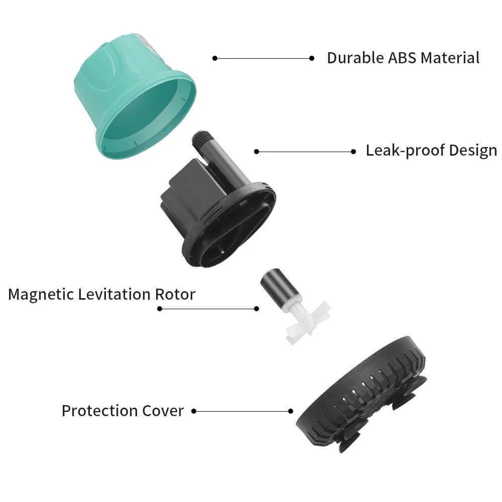 Aquarium Water Pump 360-Degree Intake Quiet Detachable