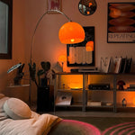 Arc Floor Lamp Curved Design Adjustable Height Warm Ambient Light