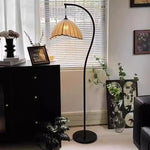 Arc Floor Lamp Space-Saving Design Three-Color Dimming Foot Switch