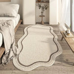 Area Rug Abstract Irregular Shape Non-Slip Backing