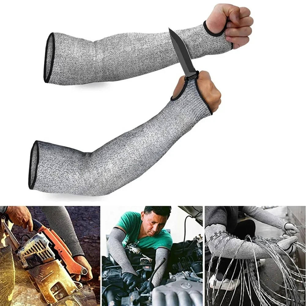 Arm Sleeves Level 5 Cut-Resistant Breathable Nylon-Spandex