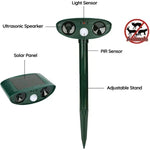 Armadillo Repellent Solar-Powered Motion-Activated Ultrasonic Deterrent