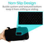 Armrest Pads Contouring Memory Foam Removable Cover Non-Slip Base