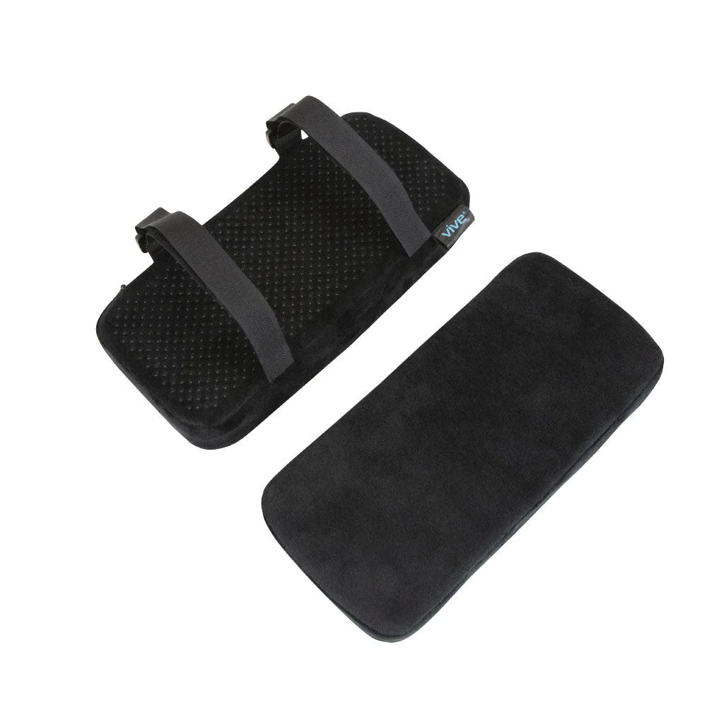 Armrest Pads Contouring Memory Foam Removable Non-Slip Cover