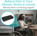 Armrest Pads Contouring Memory Foam Removable Non-Slip Cover