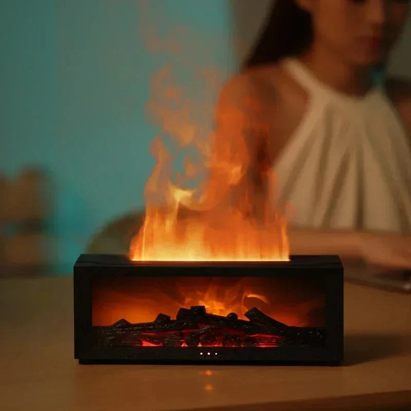 Aroma Diffuser Ultrasonic Mist Flame Effect Remote Control