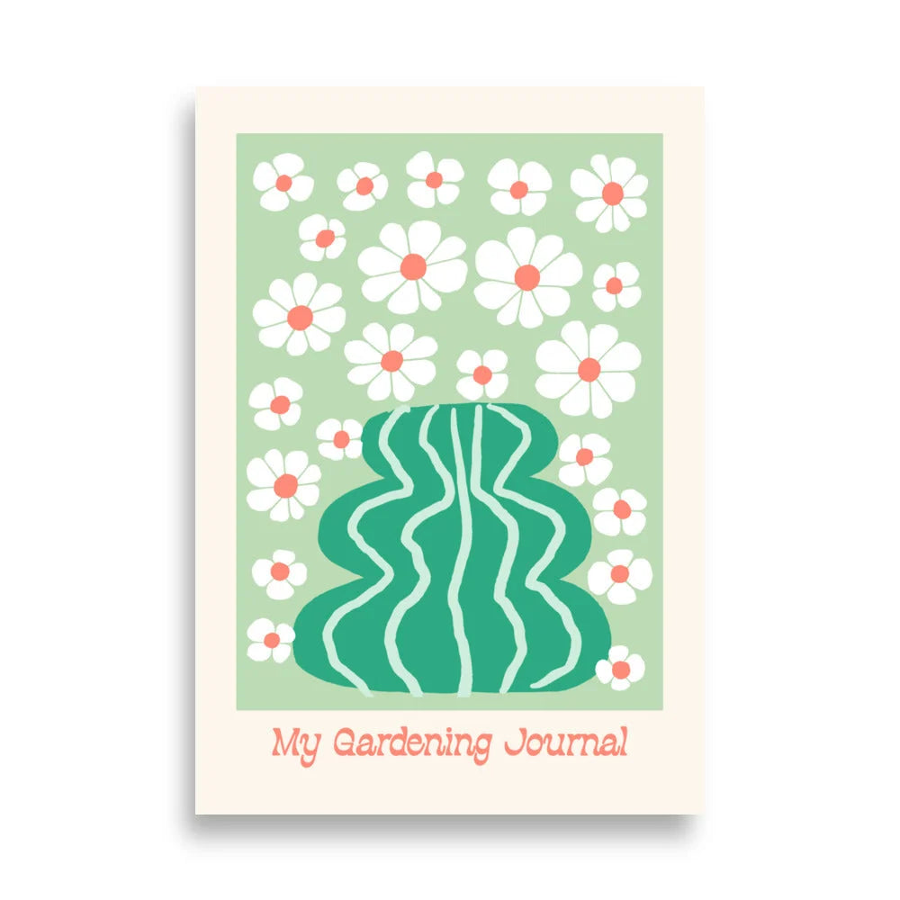 Art Print Gardening Journal Illustration Archival Japanese Paper