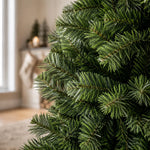 Artificial Christmas Tree Dense Green Branches Metal Stand Reusable