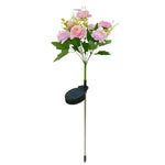 Artificial Flower Garden Stake Solar Powered LED Adjustable Stem