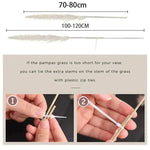 Artificial Pampas Grass 25.6-Inch Maintenance-Free Decor