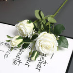 Artificial Rose Arrangement Lifelike Silk Maintenance-Free Decor