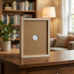 Artwork Display Frame Wood Front-Opening Built-In Storage