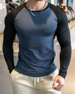 Athletic Shirt Long Sleeve Moisture-Wicking Four-Way Stretch