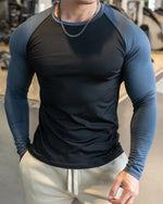 Athletic Shirt Long Sleeve Moisture-Wicking Four-Way Stretch
