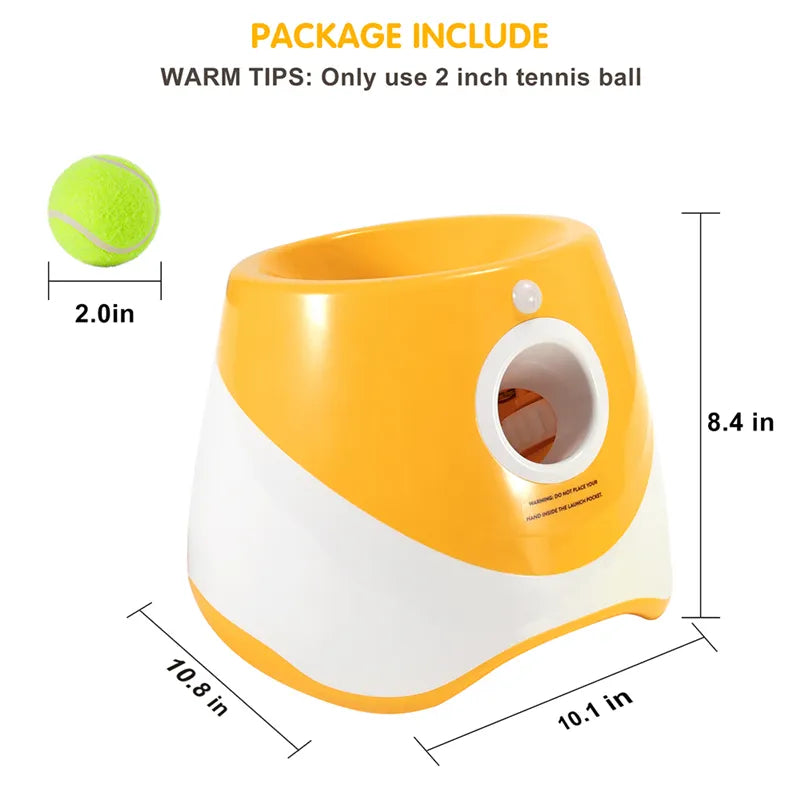 Automatic Ball Launcher Adjustable Distance With 6 Balls