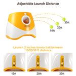 Automatic Ball Launcher Adjustable Distance With 6 Balls