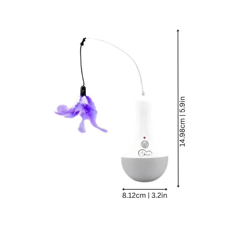 Automatic Cat Toy Spinning Feather Battery Powered