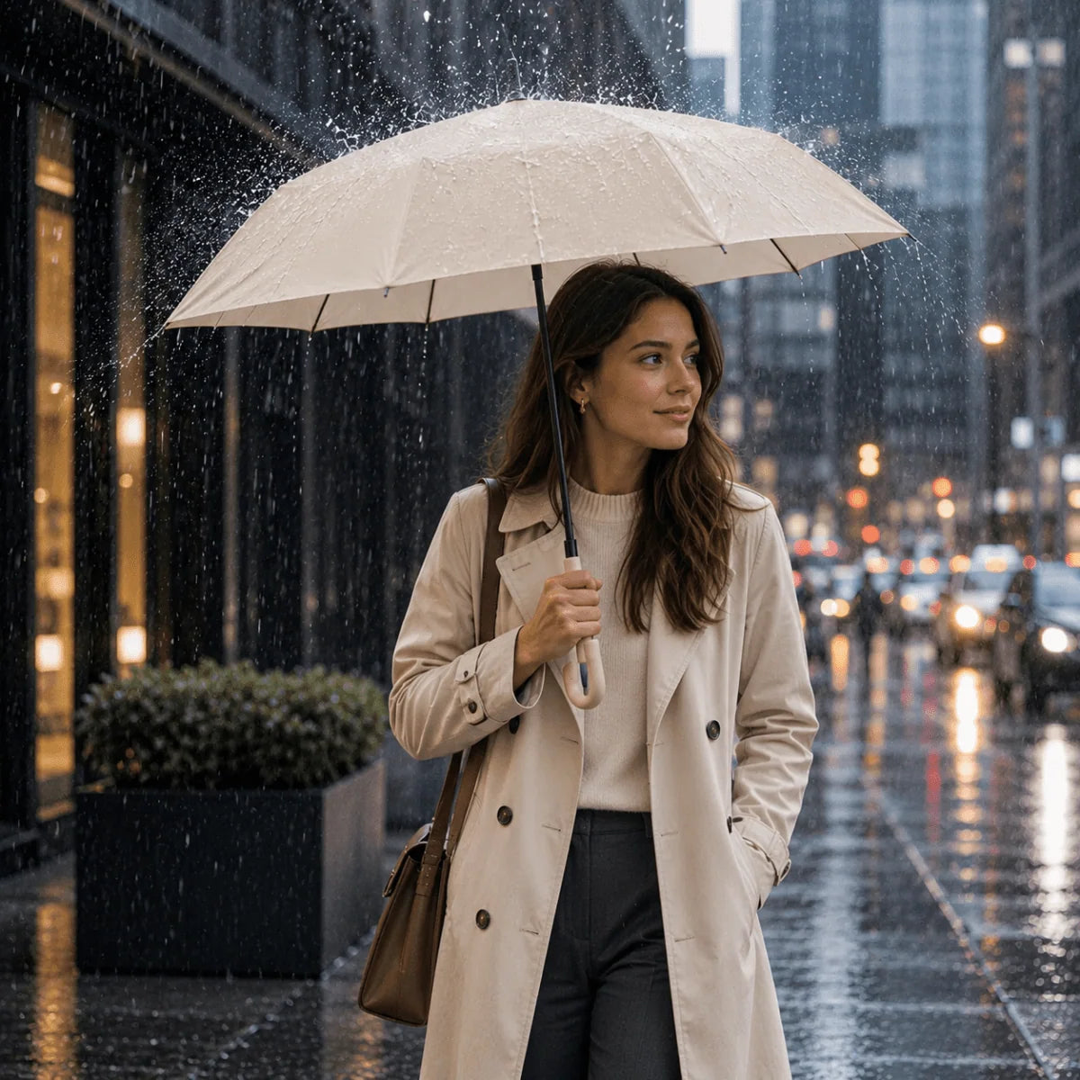 Automatic Umbrella Wind-Resistant Compact Lightweight