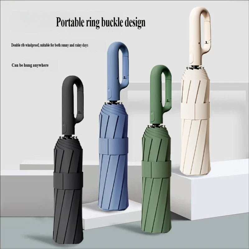 Automatic Umbrella Wind-Resistant Compact Lightweight