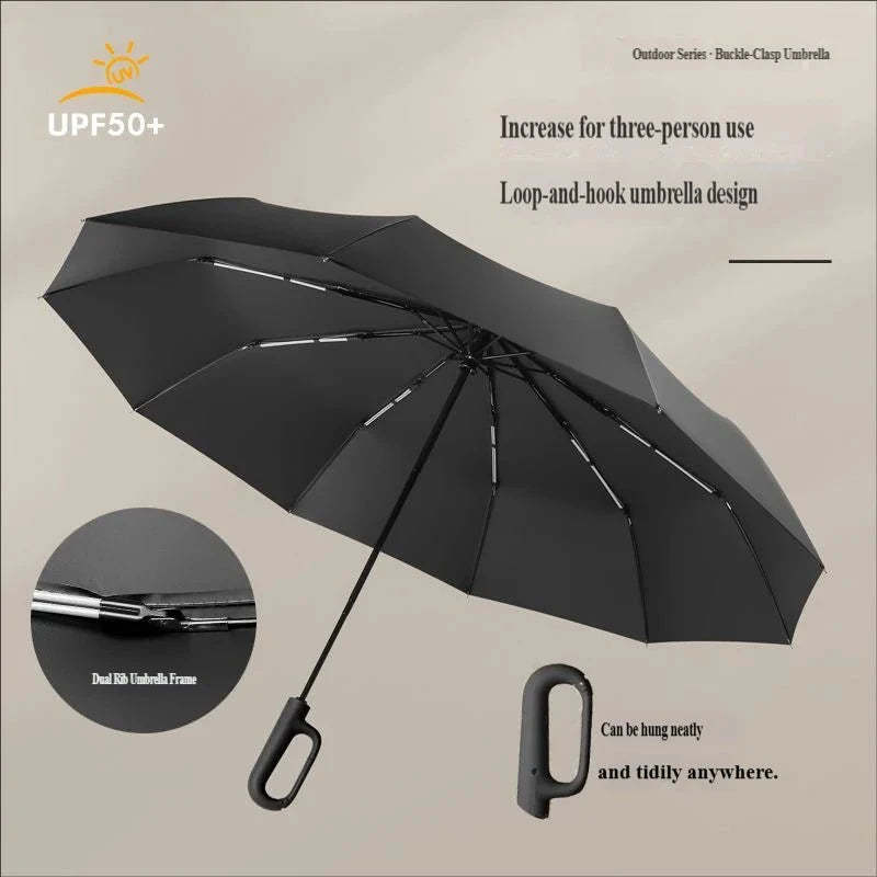 Automatic Umbrella Wind-Resistant Compact Lightweight