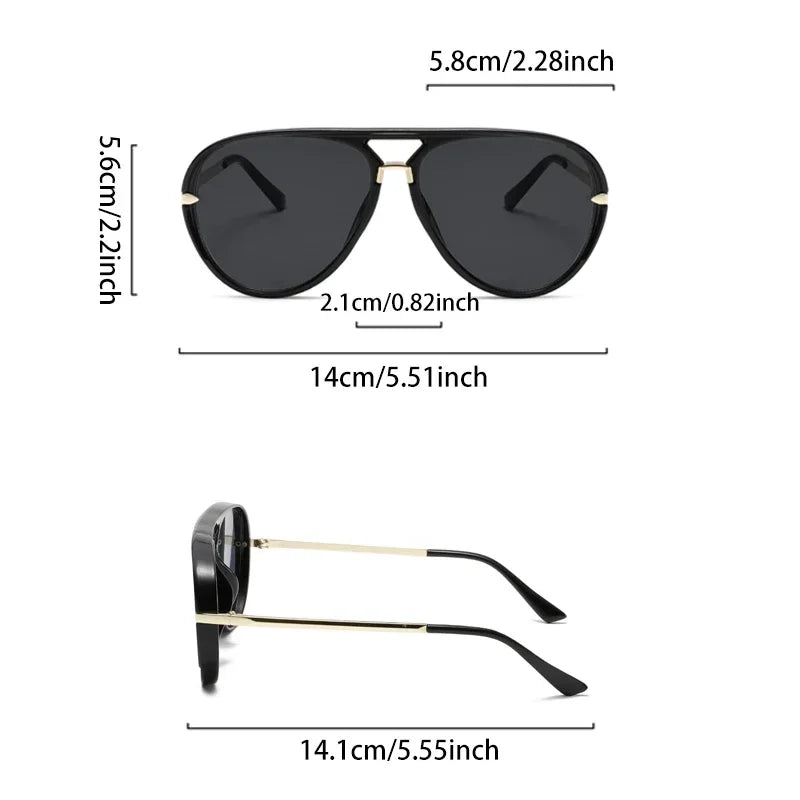 Aviator Sunglasses Lightweight Frame Universal Fit