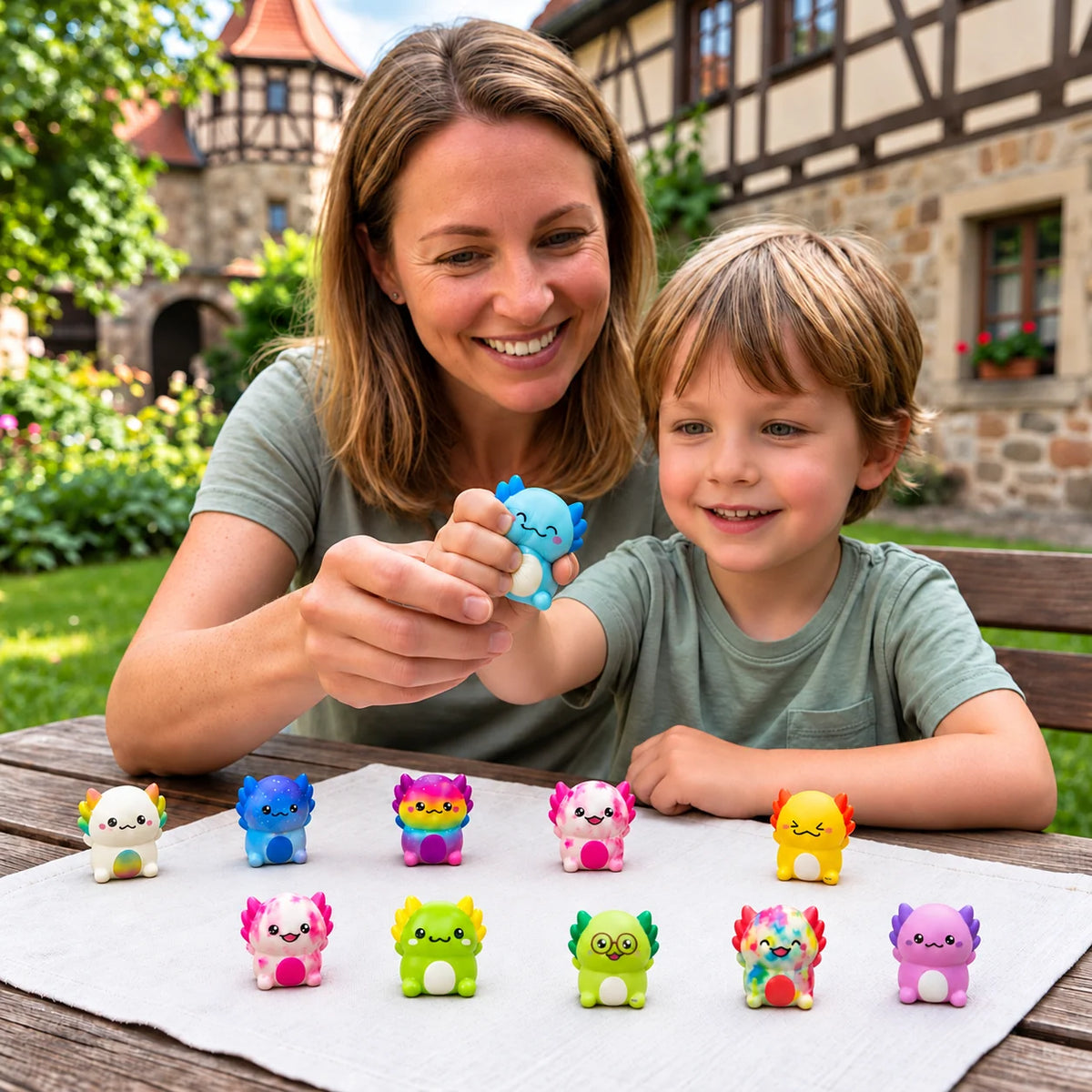 Axolotl Squishy Toys Soft Sensory Set of 12